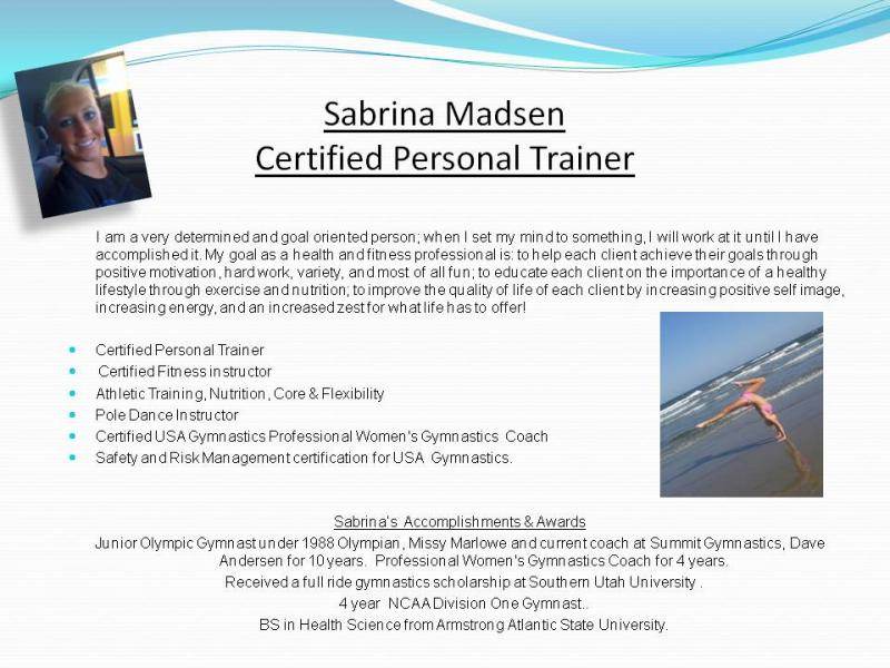 Personal Trainer Sabrina Madsen